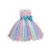 Baby Girls Princess Dress Flower Bowknot Sleeveless Strapless One-Piece Dress