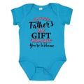 Inktastic Im Your Fathers Day Gift Mom Says Youre Welcome in Pink Boys or Girls Baby Bodysuit