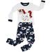 Elowel Baby Girls White Unicorn Long Sleeve Cotton 2 Pc Pajama Set 12-18M