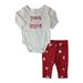 Infant Girls Santas Little Helper Christmas Outfit Holiday 2 Piece Set