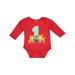 Inktastic One Years Old with Woodland Animals Boys or Girls Long Sleeve Baby Bodysuit