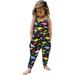 Toddler Girls Kids Jumpsuit One Piece Floral Dinosaur Playsuit Strap Romper Summer Outfits Clothes with Pocket