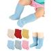 Deago 3 Pairs Baby Boy Girl Non Slip Slipper Socks Child Toddler Kids Winter Thick Warm Fuzzy Socks with Grips