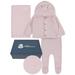 Gerber Baby Boy or Girl Unisex Ear Knit Hooded Sweater Pant & Soft Blanket Outfit Set with Gift Box 3-Piece (Newborn-3/6 Months)