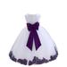 Ekidsbridal Wedding Pageant Rose Petals White Tulle Flower Girl Dress Toddler Junior Bridesmaid Recital Easter Holiday Gown Birthday Girl Dress 302T Purple 16