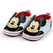 Disney Mickey Mouse White Infant Shoes - Easy Velcro In and Out - Size 12-24 Months