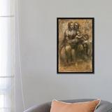 Vault W Artwork 'The Virgin & Child w/ Saint Anne & Saint John the Baptist' by Leonardo Da Vinci Painting Print on Canvas in Green | Wayfair