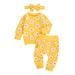 Dewadbow Newborn Infant Baby Girl Sweatshirts Tops Pants Outfits Set