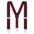 Buyless Fashion Adjustable Suspenders for Kids Toddlers Baby Elastic Solid Color 1 Inch - Y Back Design