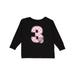 Inktastic Pink Ladybug 3rd Birthday Girls Long Sleeve Toddler T-Shirt