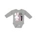 Inktastic Somebunny is One- First Birthday Bunny Boys or Girls Long Sleeve Baby Bodysuit
