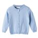 SYNPOS 1-7T Baby Girls Cotton Cardigan Long Sleeve Kid Button Sweater Girl Cardigans Uniform Sweater