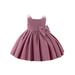 Diconna Toddler Newborn Baby Kid Girls Dress Princess Bow Tutu Party Birthday Wedding Dresses