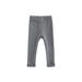 Canrulo Toddler Baby Girls Leggings Tights Ribbed Solid Ruffle Elastic Waist Pants Trousers Casual Fall Winter Clothes Gray 3-4 Years