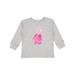 Inktastic Ballet Shoes Ballet Slippers Ballet Dance - Pink Girls Long Sleeve Toddler T-Shirt