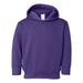 Couver Toddler Fleece Long Sleeve Hooded Pullover Sweatshirt with Side Seam Pockets PURPLE 2T