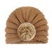 Hunpta Hats For Kids 1PC Newborn Baby Solid Donuts Knitted Hat Headband Hair Headwear Accessories