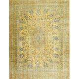 Blue/Green 84 x 0.35 in Indoor Area Rug - Canora Grey Anvi Oriental Machine Made Power Loom Area Rug in Yellow/Blue/Green Polyester/Wool | Wayfair