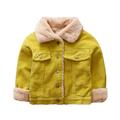 TAIAOJING Winter Coats for Kids Solid Warm Thick Winter Outerwear Cloak Clothes Jacket for Baby Boys Girls 24-30 Months