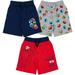 Sesame Street Elmo Grover Oscar the Grouch Infant Baby Boys French Terry 3 Pack Shorts Infant to Toddler