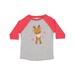 Inktastic Cute Christmas Reindeer with Snowflakes Boys or Girls Toddler T-Shirt