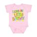 Inktastic I Love my Little Brother- sun and rainbow letters Boys or Girls Baby Bodysuit