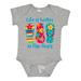 Inktastic Life is Better Flip Flops Girls Baby Bodysuit