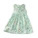 ZMHEGW Toddler Baby Girl Dress Summer Dress Casual Princess Sleeveless Floral Print Kids Cotton Beach Dress Girl Clothes 4-5 Years