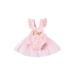 Baby Girl First Birthday Dress One Piece Sleeveless Ruffle Lace Open Back Birthday Romper Princess Dress Bodysuit