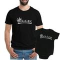 Feisty and Fabulous Father and Baby Matching Shirts Daddy Baby Matching Shirts Black Biggie & Black Smalls