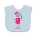 Inktastic Cute Robot Funny Robot Girl Robot Pink Robot Girls Baby Bib