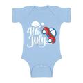 Awkward Styles Fourth of July Baby Bodysuit Car One Piece Car Bodysuit Memorial Day Independence Day Clothing Patriotic Bodysuit Baby Items for 4th of July Car Clothes Independence Day Clothes