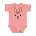 Inktastic Easter Cute Llama Face Girl with Pink Bow Boys or Girls Baby Bodysuit