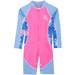 Tuga Girls High Tide L/S Swimsuit (UPF 50+) Pink Wave 12-18 mos