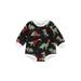 Christmas Newborn Baby Boy Girl Romper Santa Baby Jumpsuit Long Sleeve Playsuit Xmas Clothing