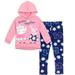 Peppa Pig Toddler Girls Pullover Fleece Hoodie and Leggings Outfit Set Pink/Purple 2T