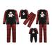 Hirigin Family Christmas Matching Pyjama Sets Cartoon Bear Tops and Plaid Bottoms Holiday Sleepwear Pjs Set for Women Men Child Baby