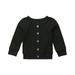 Causal Coat Kids Baby Girls Long Sleeves Knitted Cardigan Sweaters Button Knitted Tops Sweater Tops Baby Jacket Baby Boy Knitted Sweater Cardigan Tops