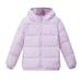 Rovga Toddler Kids Boys Girls Winter Warm Jacket Outerwear Solid Coats Hooded Down Fill Outwear Toddler Boy Clothes
