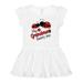 Inktastic My Grandma Loves Me with Cute Ladybugs Girls Baby Dress