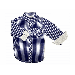 KANZ Baby Boys Button-Down Checkered Long Sleeve Shirt 3 Years/98 cm Blue/White Cotton