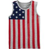Toddler Boys Tee Shirt For July 4 America Flag Short Sleeve Sizes 12M-24M.
