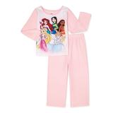 Disney Princess Toddler Girls Pajamas 2 Piece Set