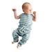TAIAOJING Baby Romper Backless Boy Girl Clothes Jumpsuit Overalls Striped Girls Romper&Jumpsuit Onesie Outfit 0-6 Months