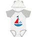 Inktastic Personalized Sailboat Boys or Girls Baby Bodysuit
