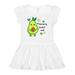 Inktastic Mommy Loves Me with Avocado Baby and Green Hearts Girls Baby Dress