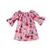 JBEELATE Baby Girl Flare Ruffle Sleeve Animal Heart Love Dress Princess One Piece Outfits