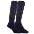 Lian LifeStyle Unisex Baby Children 2 Pairs Knee High Wool Blend Boot Socks Size 0-2Y (Navy)