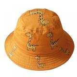 Xinhuaya Spring Baby Hat Cartoon Boys Girls Cap Animal Print Bucket Hats Caps Reversible Sun Headwear