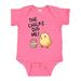 Inktastic The Chicks Dig Me Easter Baby Chick with Basket and Eggs Boys or Girls Baby Bodysuit